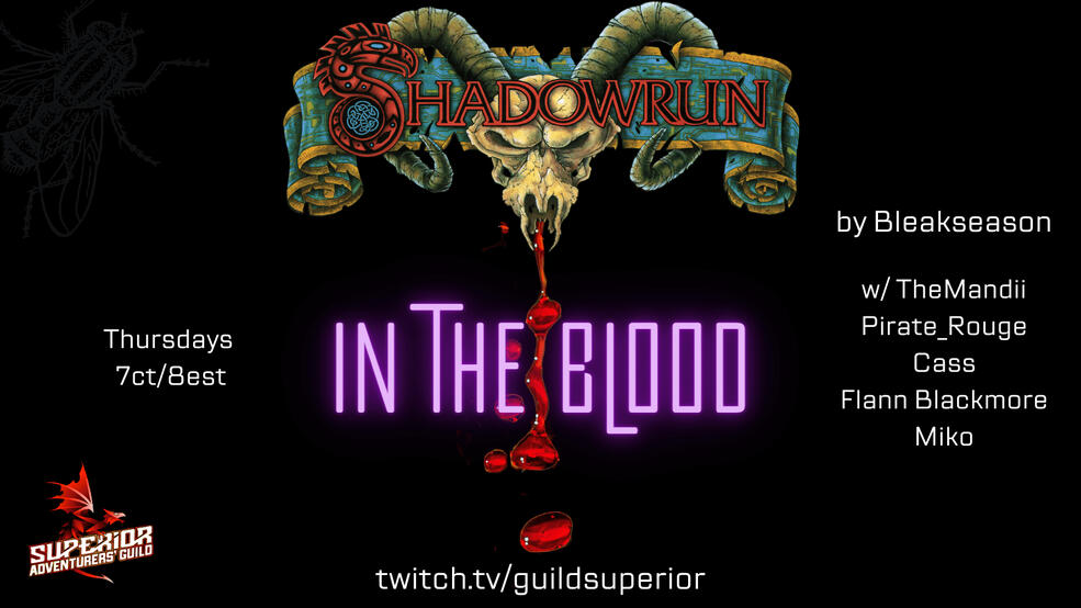 Shadowrun: In the Blood Shadowrun: In the Blood